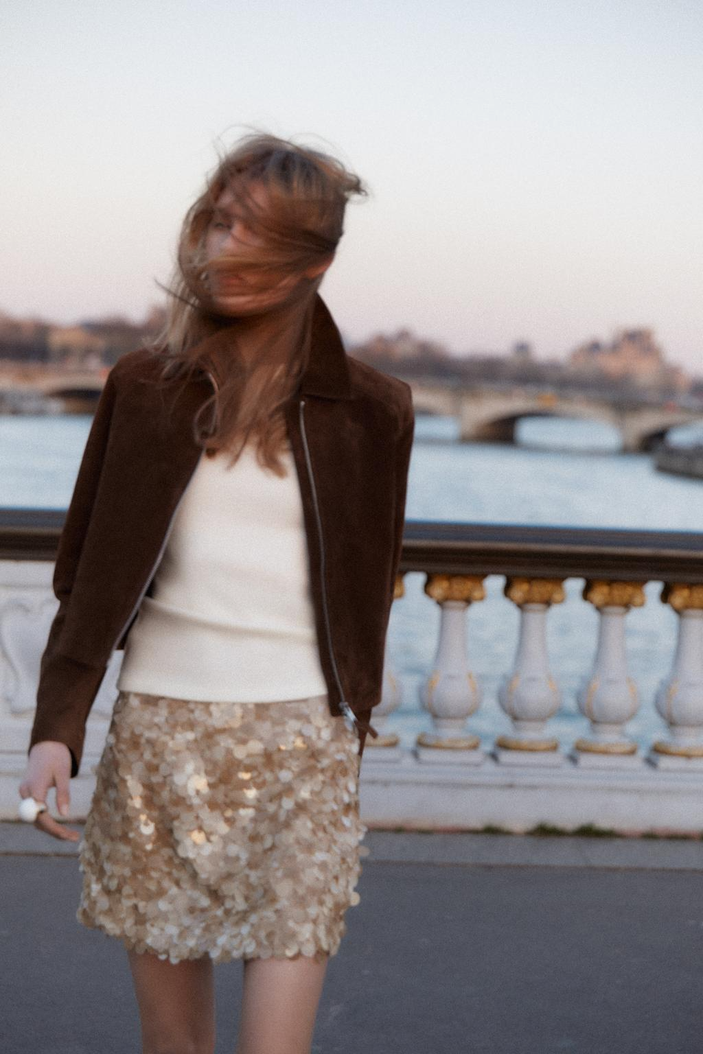Cleo™ | High-Waisted Sequin Skirt
