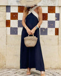 Sienna | Abito Elegante con Schiena Scoperta e Collo Incrociato alla Moda