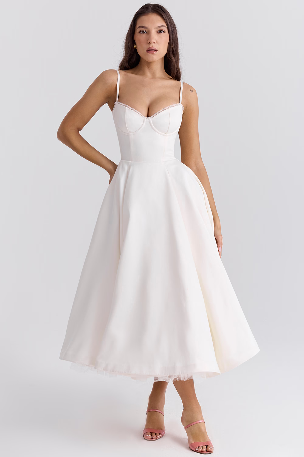 Alina™ | Corset Midi Dress