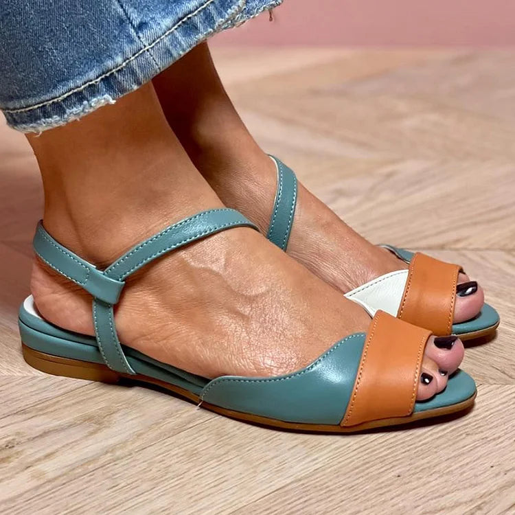 GINEVRA | Eleganti Sandali Tricolore Open-Toe per un look sofisticato
