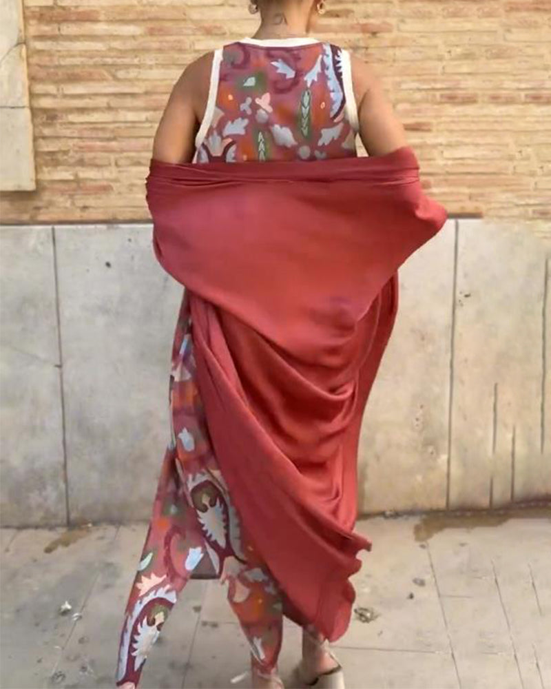 Bella - Completo di due pezzi con stampa dallo stile urbano