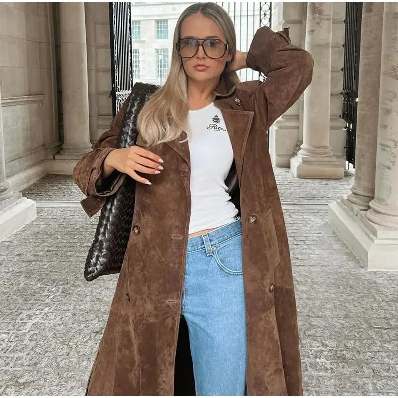 Suedeva™ | Suede Trench Coat