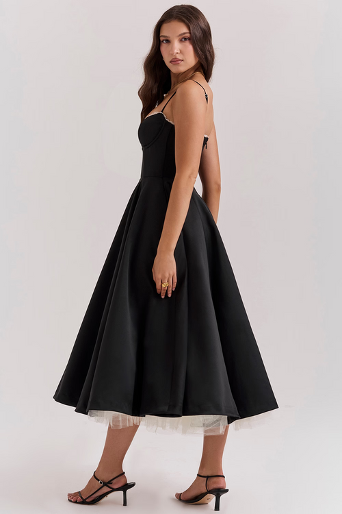 Alina™ | Corset Midi Dress