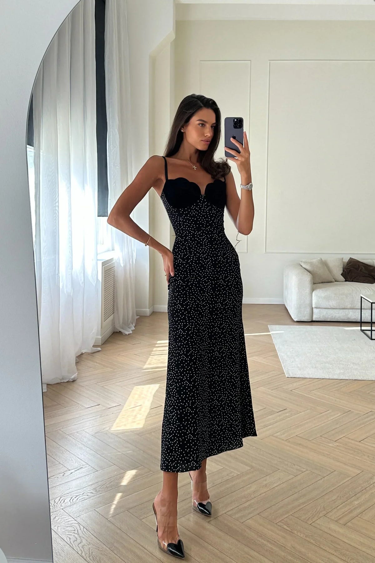 Selina™ | Satin Slip Midi Dress