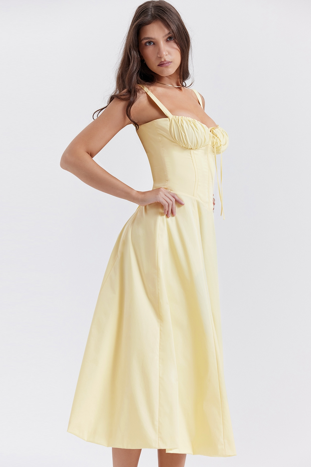 Vivienne™ | Romantic Corset Midi Dress