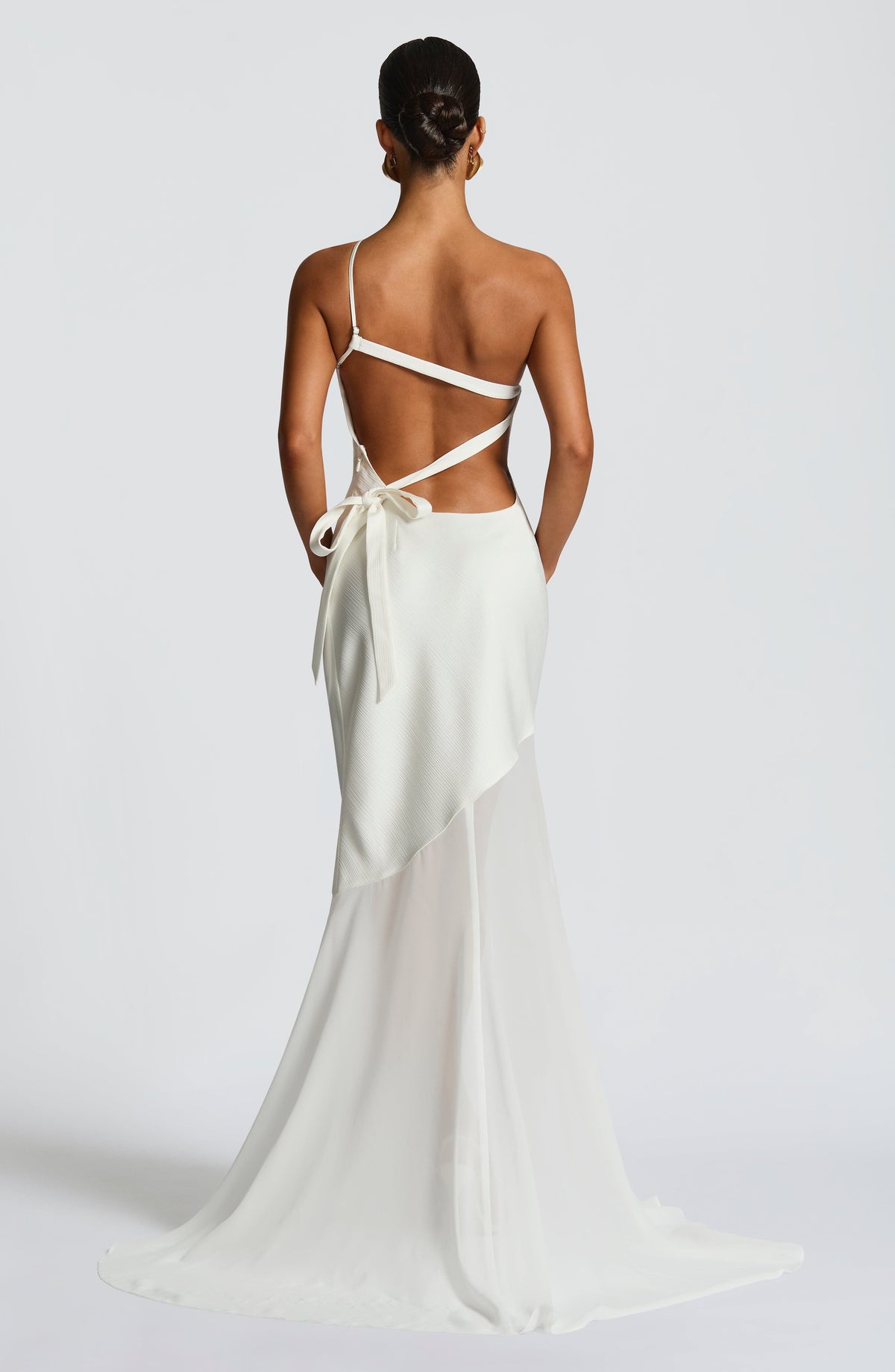 Celeste™ | One-Shoulder Mesh Gown