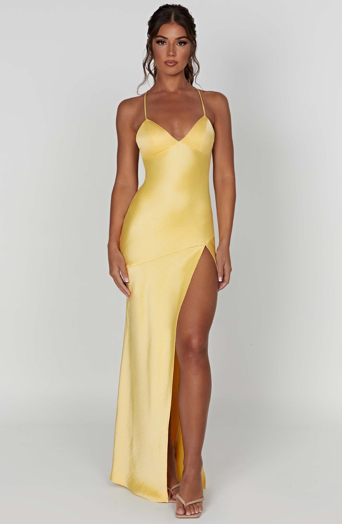 Meliva™ | High Split Maxi Dress