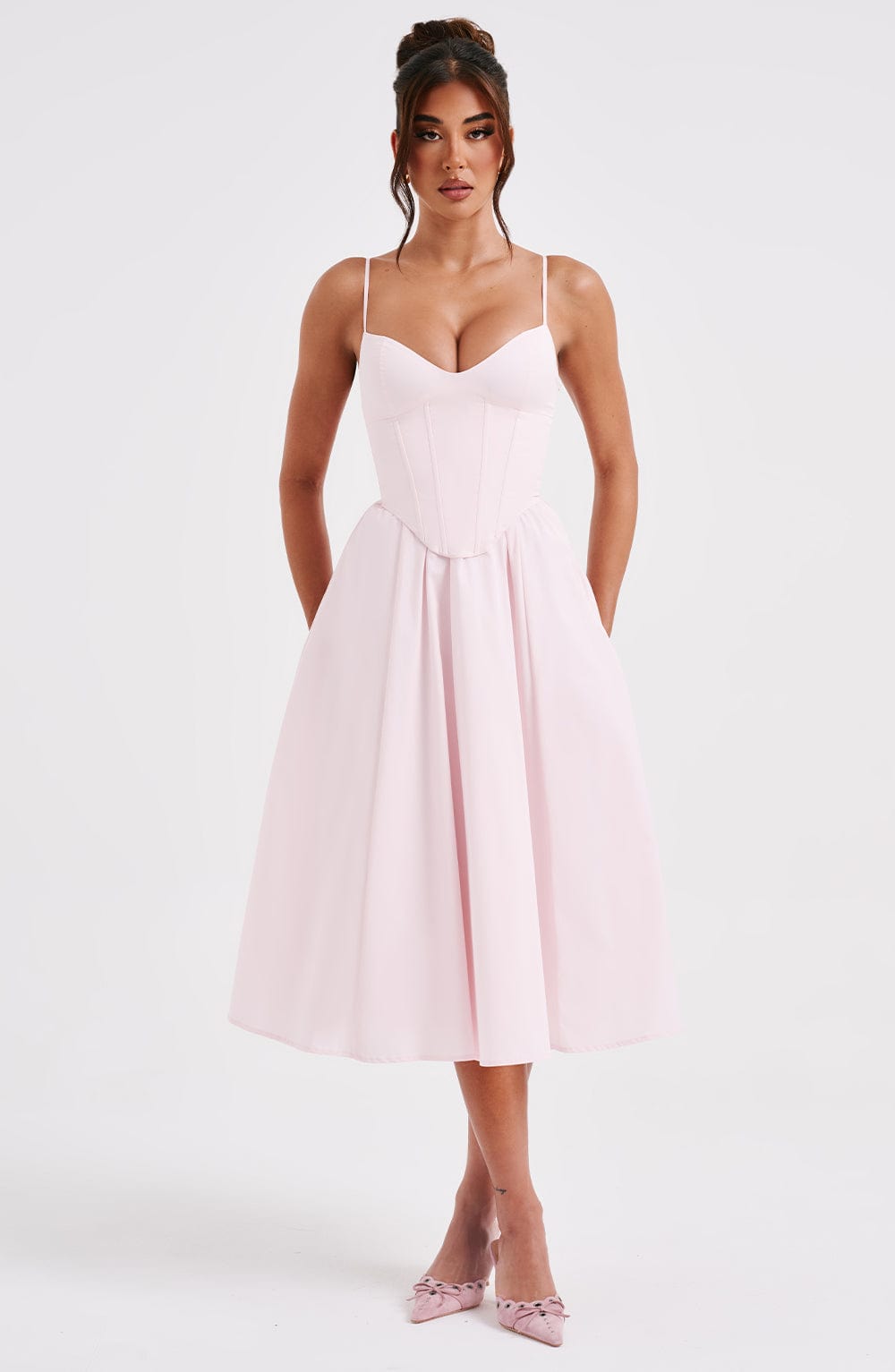 Grace™ | Corset Midi Dress
