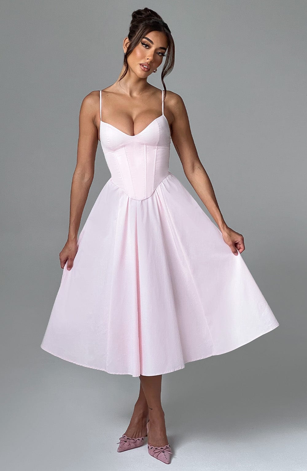 Grace™ | Corset Midi Dress