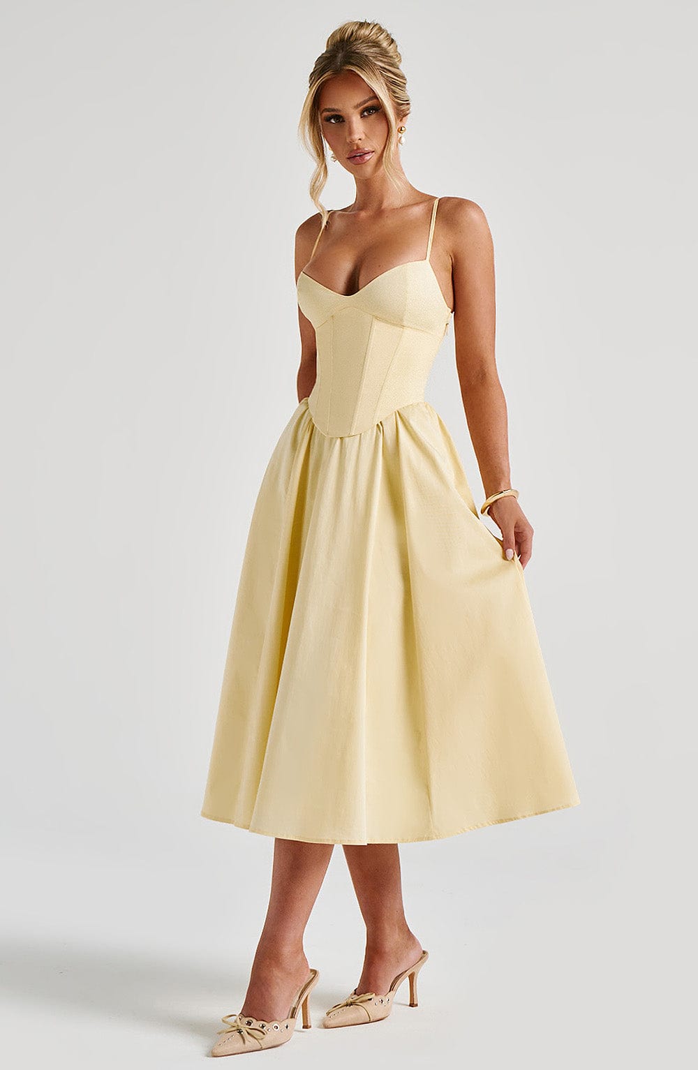 Grace™ | Corset Midi Dress